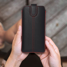 Заредете изображение във визуализатора на галерията – Универсален калъф Pocket Ultra Slim M4 - for Iphone 13 MINI / 12 MINI /6/7/8 / Samsung i9500 Galaxy S4/Galaxy A3 черен
