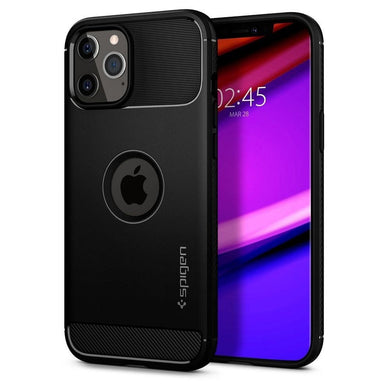 SPIGEN RUGGED ARMOR калъф за IPHONE 12 / 12 Pro matte черен