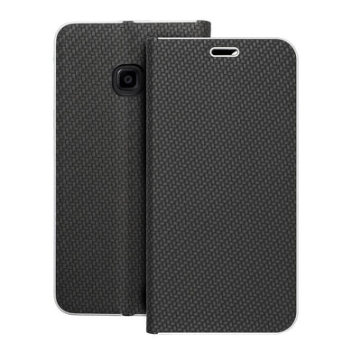 Калъф тип книга LUNA Carbon SAMSUNG Xcover 4 черен