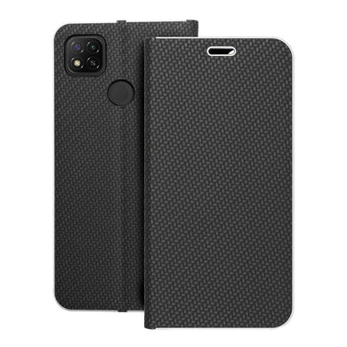 Калъф тип книга LUNA Carbon Xiaomi Redmi 9C / 9C NFC черен