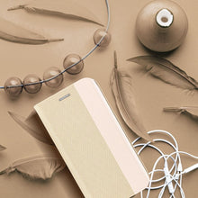 Заредете изображение във визуализатора на галерията – Калъф тип книга SENSITIVE за SAMSUNG A12 / M12 златист
