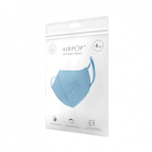 Заредете изображение във визуализатора на галерията – Маска за лице AirPOP Kids Mask NV (4 бр) синя
