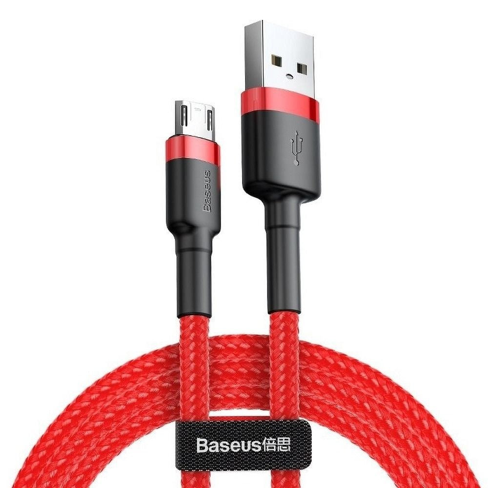 BASEUS кабел USB A към Micro USB 2A Cafule CAMKLF-B09 1 м червено черно