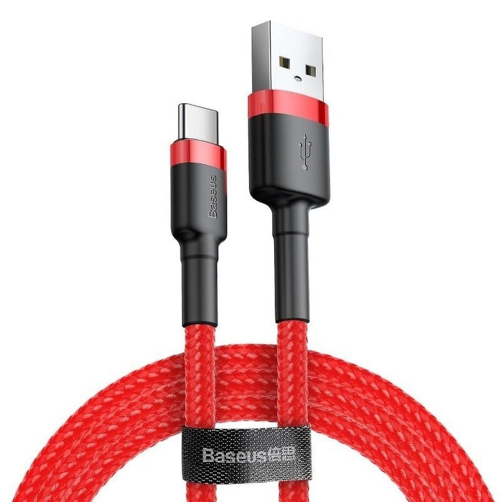 Baseus кабел usb type c 3a 1 meter red-red catklf-b09