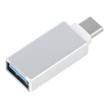 Заредете изображение във визуализатора на галерията – Адаптер OTG USB A 3.0 (женски) към Typ C (мъжки) бял
