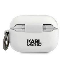 Заредете изображение във визуализатора на галерията – Оригинален калъф KARL LAGERFELD за APPLE Airpods Pro KLACAPSILGLWH бял
