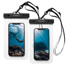 Заредете изображение във визуализатора на галерията – SPIGEN A601 универсален водоустойчив калъф 2 пакета прозрачен
