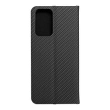 Заредете изображение във визуализатора на галерията – Калъф тип книга LUNA Carbon Xiaomi Redmi Note 10 Pro черен
