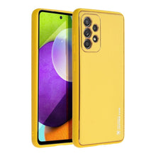 Заредете изображение във визуализатора на галерията – Гръб LEATHER за SAMSUNG A52 5G / A52 LTE ( 4G ) / A52S жълт

