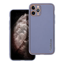 Заредете изображение във визуализатора на галерията – Гръб LEATHER за IPHONE 11 Pro син
