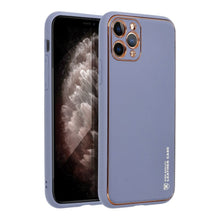 Заредете изображение във визуализатора на галерията – Гръб LEATHER за IPHONE 11 Pro син
