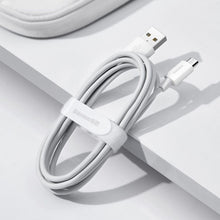 Заредете изображение във визуализатора на галерията – BASEUS кабел USB A към Micro USB 2,4A Wisdom TZCAMZJ-02 2 бр. 1,5 м бял

