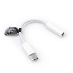 Адаптер AUX Type C (мъжки) към Jack 3,5 mm (женски) BOX - бял