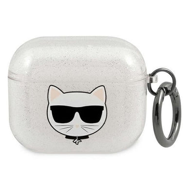 Оригинален калъф KARL LAGERFELD за APPLE Airpods 3 KLA3UCHGS сребрист + glitter