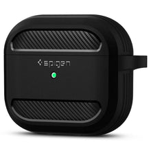 Заредете изображение във визуализатора на галерията – SPIGEN RUGGED ARMOR калъф за AIRPODS 3 2021 matte черен
