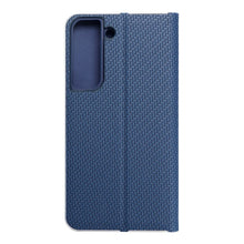 Заредете изображение във визуализатора на галерията – Калъф тип книга LUNA Carbon SAMSUNG S22 син
