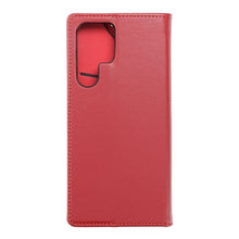 Заредете изображение във визуализатора на галерията – SMART PRO Book Гръб LEATHER за SAMSUNG S22 Ultra наситено червен
