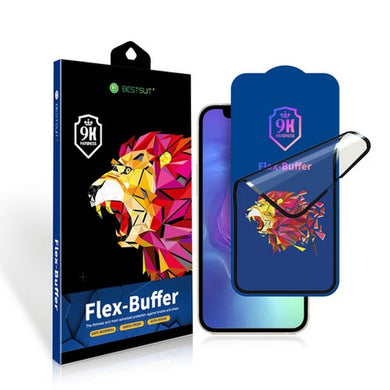 5D протектор Bestsuit Flex-Buffer с антибактериално покритие за Apple iPhone 13 mini ЧЕРЕН