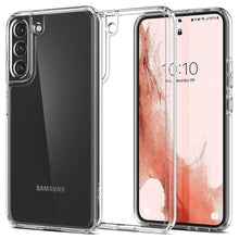 Заредете изображение във визуализатора на галерията – SPIGEN ULTRA HYBRID калъф за SAMSUNG S22 прозрачен
