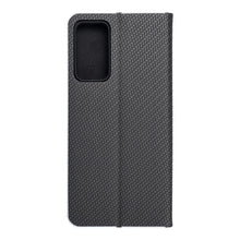 Заредете изображение във визуализатора на галерията – Калъф тип книга LUNA Carbon XIAOMI Redmi Note 11 Pro / 11 Pro 5G черен
