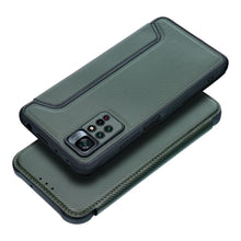 Заредете изображение във визуализатора на галерията – Калъф тип книга RAZOR за XIAOMI Redmi Note 11 Pro / 11 Pro 5G dark зелен
