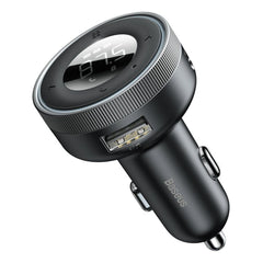 Baseus transmiter fm bluetooth 5.0 + mp3 + car charger 3,4a 2x usb qc3.0 cclh-01 black