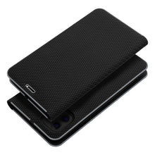 Заредете изображение във визуализатора на галерията – Калъф тип книга LUNA Carbon IPHONE 14 Pro черен
