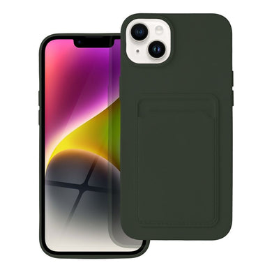 Гръб CARD за IPHONE 14 Plus зелен