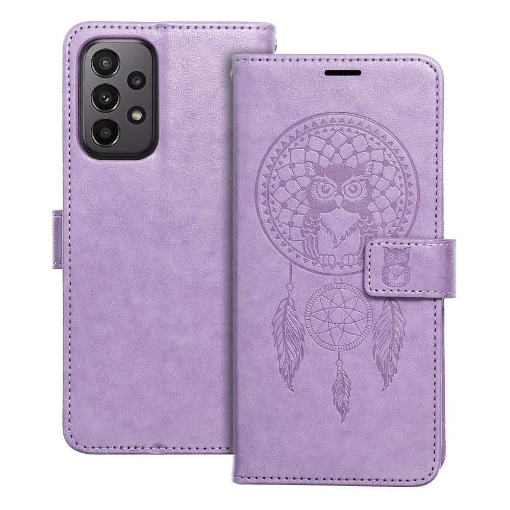 Калъф тип книга MEZZO за SAMSUNG A23 5G dreamcatcher лилав