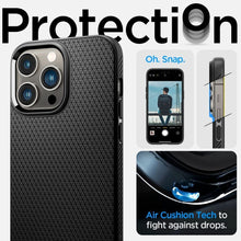 Заредете изображение във визуализатора на галерията – SPIGEN LIQUID AIR калъф за IPHONE 14 Pro Max matte черен
