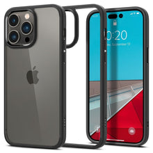 Заредете изображение във визуализатора на галерията – SPIGEN ULTRA HYBRID калъф за IPHONE 14 Pro matte черен

