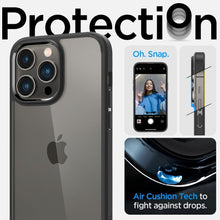 Заредете изображение във визуализатора на галерията – SPIGEN ULTRA HYBRID калъф за IPHONE 14 Pro matte черен
