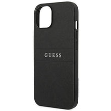 Заредете изображение във визуализатора на галерията – Оригинален гръб GUESS за IPHONE 14 Plus GUHCP14MPSASBBK (Saffiano With Metal Logo) черен
