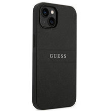 Заредете изображение във визуализатора на галерията – Оригинален гръб GUESS за IPHONE 14 Plus GUHCP14MPSASBBK (Saffiano With Metal Logo) черен
