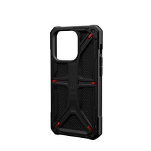 Заредете изображение във визуализатора на галерията – Гръб UAG Urban Armor Gear MONARCH за IPHONE 14 Pro kevlar черен
