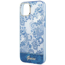 Заредете изображение във визуализатора на галерията – Оригинален гръб GUESS за IPHONE 14 Plus GUHCP14MHGPLHB (IML Electro Cam TDJ) син
