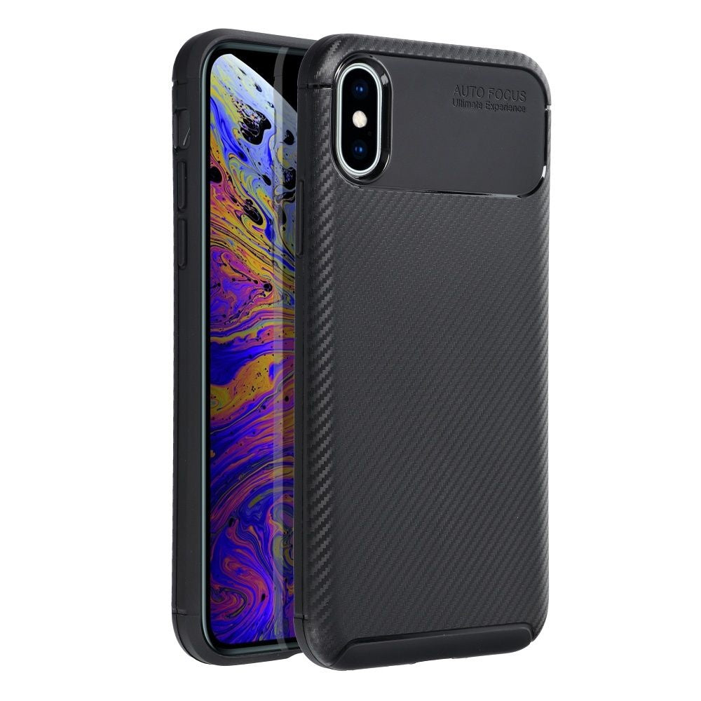 Гръб CARBON PREMIUM за IPHONE X / XS черен