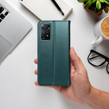 Заредете изображение във визуализатора на галерията – Калъф тип книга SMART MAGNETO за MOTOROLA E22 / E22i dark зелен

