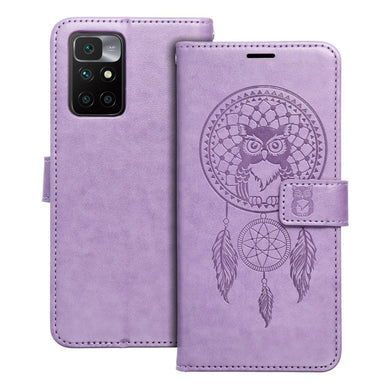 Калъф тип книга MEZZO за XIAOMI Redmi 10 / 10 2022 dreamcatcher лилав