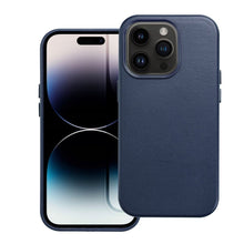 Заредете изображение във визуализатора на галерията – Гръб LEATHER MAG COVER за IPHONE 14 Pro indigo син
