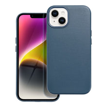Заредете изображение във визуализатора на галерията – Гръб LEATHER MAG COVER за IPHONE 14 indigo син
