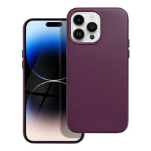 Заредете изображение във визуализатора на галерията – Гръб LEATHER MAG COVER за IPHONE 14 Pro Max dark виолетов
