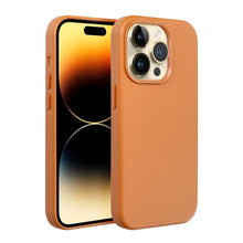 Заредете изображение във визуализатора на галерията – Гръб LEATHER MAG COVER за IPHONE 14 Pro оранжев
