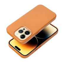 Заредете изображение във визуализатора на галерията – Гръб LEATHER MAG COVER за IPHONE 14 Pro оранжев
