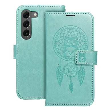 Калъф тип книга MEZZO за SAMSUNG S23 dreamcatcher зелен