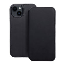 Заредете изображение във визуализатора на галерията – Калъф тип книга DUAL POCKET за IPHONE 14 черен
