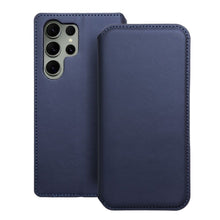 Заредете изображение във визуализатора на галерията – Калъф тип книга DUAL POCKET за SAMSUNG S23 Ultra тъмно син
