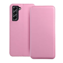 Заредете изображение във визуализатора на галерията – Калъф тип книга DUAL POCKET за SAMSUNG S21 FE light розов
