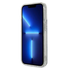 Заредете изображение във визуализатора на галерията – Комплект GUESS за IPHONE 14 Pro compatible with MagSafe GUBPP14LH4EACSB (Bundle Pack / Case + Charger / 4G) златист син
