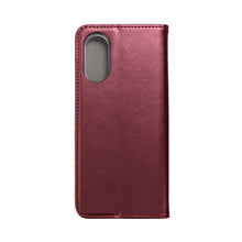 Заредете изображение във визуализатора на галерията – Калъф тип книга SMART MAGNETO за OPPO A17 бордо
